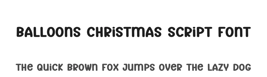 Balloons Christmas Script Font by creativeletter — Display Font