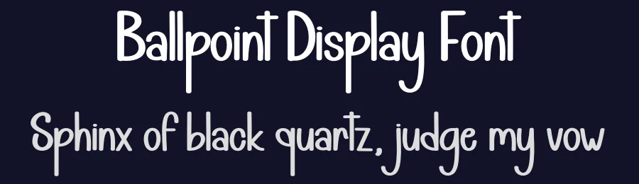 Ballpoint Display Font by andikastudio — Display Font — thumbnail 2