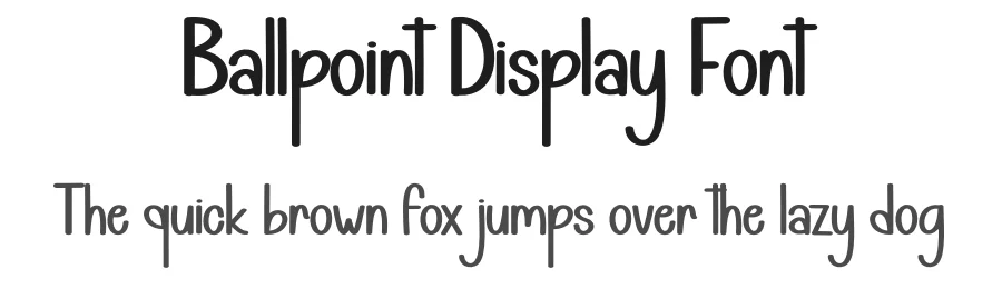 Ballpoint Display Font by andikastudio — Display Font