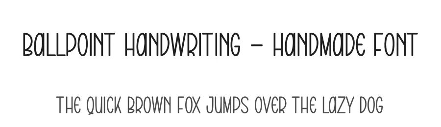 Ballpoint Handwriting – Handmade Font by andikastudio — Display Font