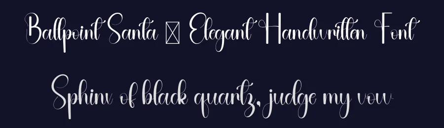 Ballpoint Santa – Elegant Handwritten Font by freshtypeink — Script Handwritten Font — thumbnail 2