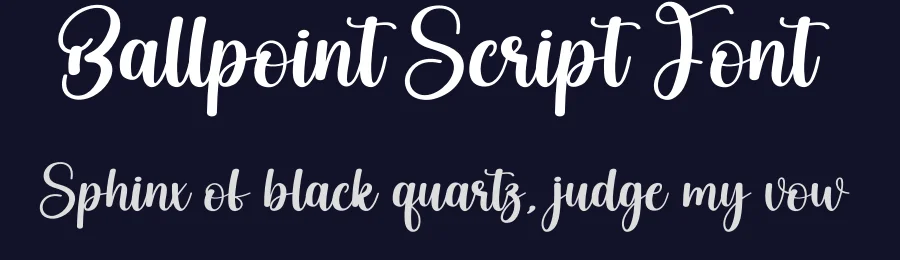 Ballpoint Script Font by creativeletter — Script Handwritten Font — thumbnail 2