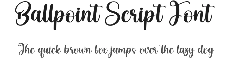 Ballpoint Script Font by creativeletter — Script Handwritten Font