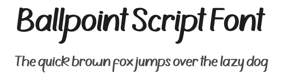 Ballpoint Script Font by inermediaSTUDIO — Script Handwritten Font