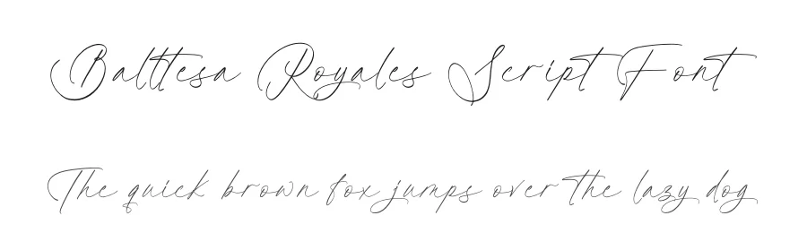 Balltesa Royales Script Font by Operatype.Co — Script Handwritten Font