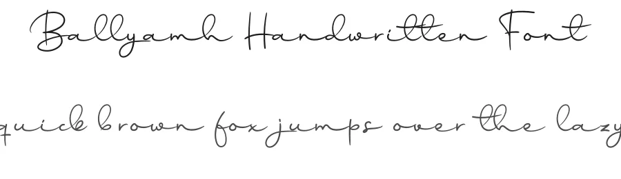 Ballyamh Handwritten Font by andikastudio — Script Handwritten Font