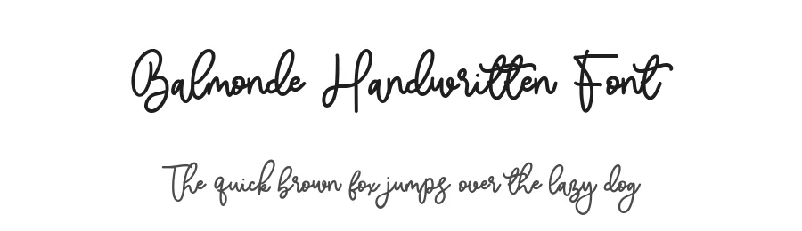 Balmonde Handwritten Font by balpirick — Script Handwritten Font