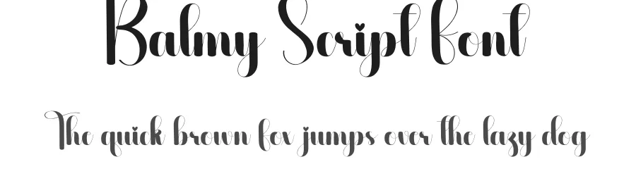 Balmy Script Font by creativeletter — Script Handwritten Font