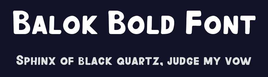 Balok Bold Font by imamfathoni0 — Display Font — thumbnail 2