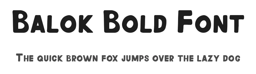 Balok Bold Font by imamfathoni0 — Display Font