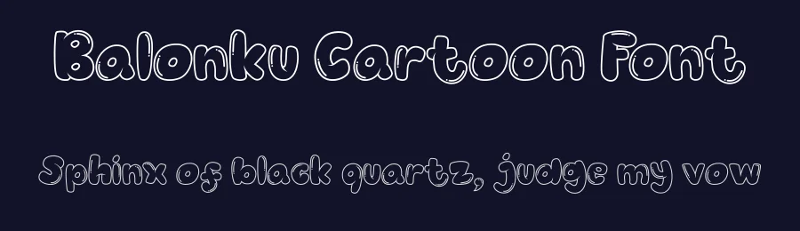 Balonku Cartoon Font by azkaryzki — Display Font — thumbnail 2