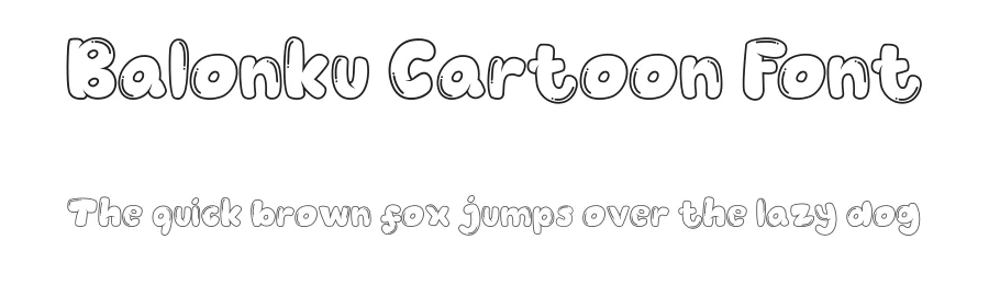 Balonku Cartoon Font by azkaryzki — Display Font