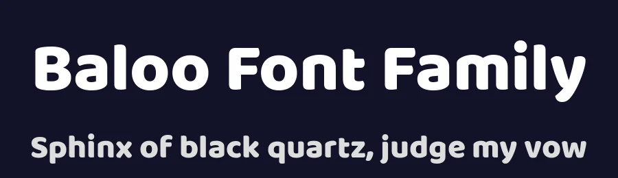 Baloo Font Family by Ek Type — Sans Serif Font — thumbnail 2