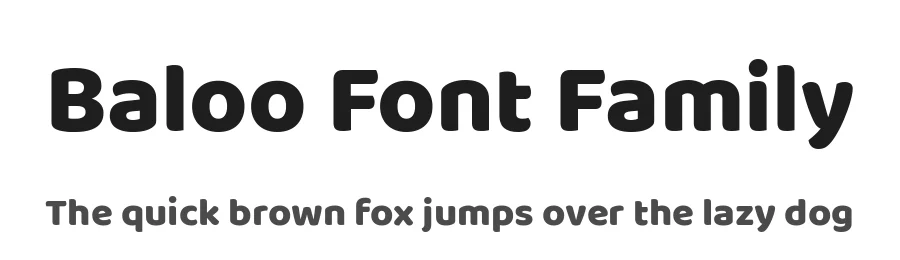 Baloo Font Family by Ek Type — Sans Serif Font