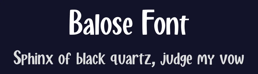 Balose Font by idealeksis — Display Font — thumbnail 2
