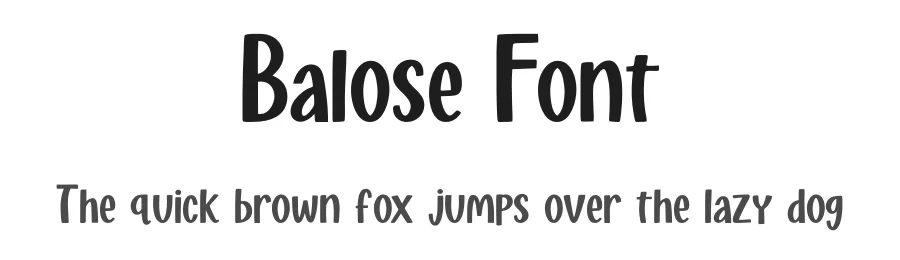 Balose Font by idealeksis — Display Font