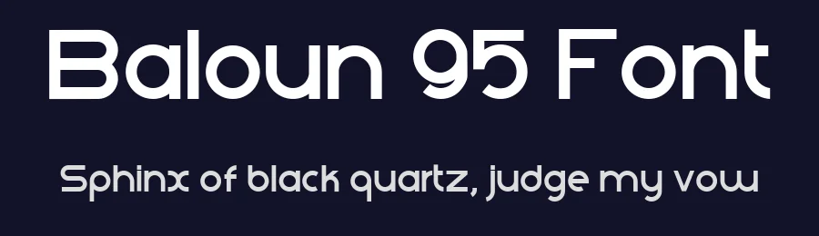 Baloun 95 Font by Tiago Oliveira — Sans Serif Font — thumbnail 2