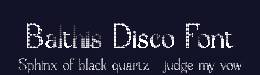 Balthis Disco Font by craftsupplyco — Display Font — thumbnail 2