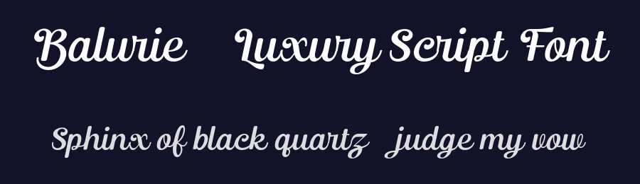 Balurie – Luxury Script Font by Ragamkata — Script Handwritten Font — thumbnail 2