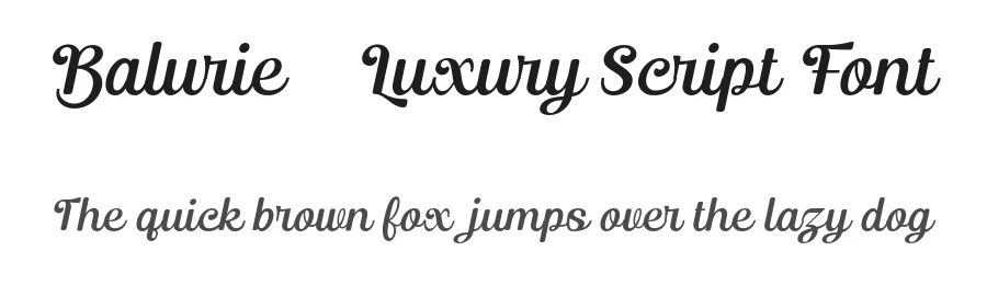 Balurie – Luxury Script Font by Ragamkata — Script Handwritten Font