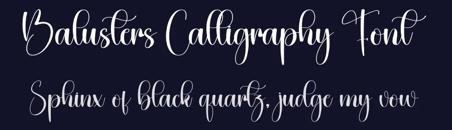 Balusters Calligraphy Font by creativeletter — Script Handwritten Font — thumbnail 2