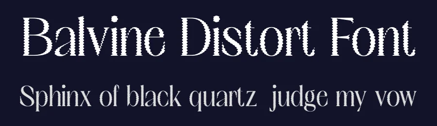 Balvine Distort Font by craftsupplyco — Display Font — thumbnail 2