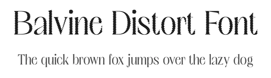 Balvine Distort Font by craftsupplyco — Display Font
