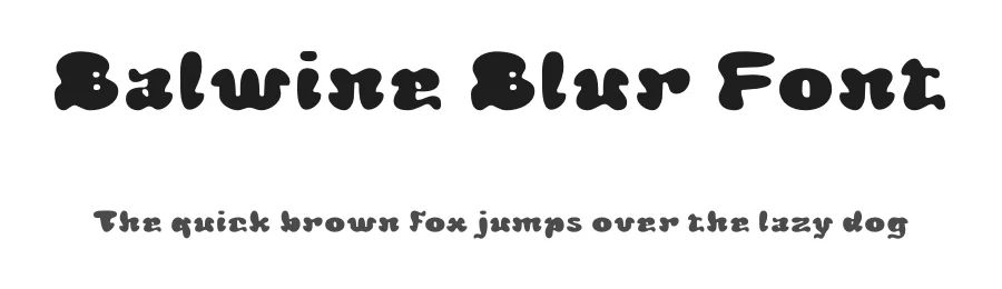 Balwine Blur Font by craftsupplyco — Display Font