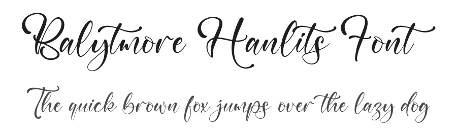 Balytmore Hanlits Font by letterfabric — Script Handwritten Font
