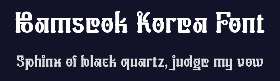 Bamseok Korea Font by TypeClassHeroes — Decorative Font — thumbnail 2