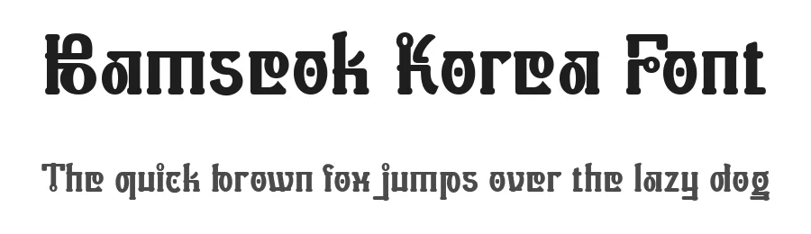 Bamseok Korea Font by TypeClassHeroes — Decorative Font