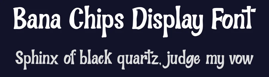 Bana Chips Display Font by Ardyanatypes — Display Font — thumbnail 2