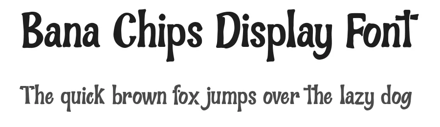 Bana Chips Display Font by Ardyanatypes — Display Font