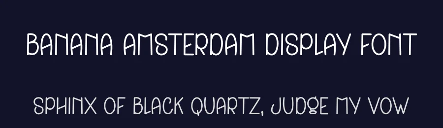 Banana Amsterdam Display Font by freshtypeink — Display Font — thumbnail 2