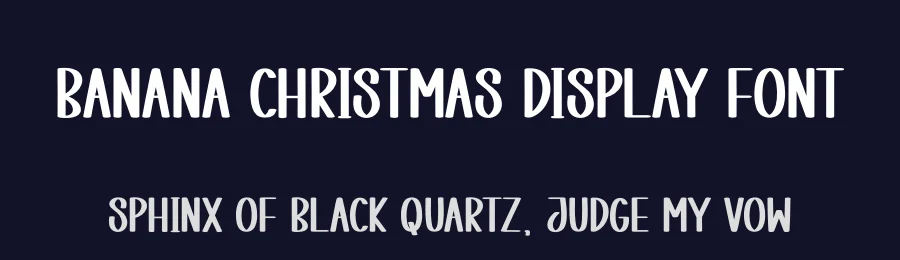 Banana Christmas Display Font by creativeletter — Display Font — thumbnail 2