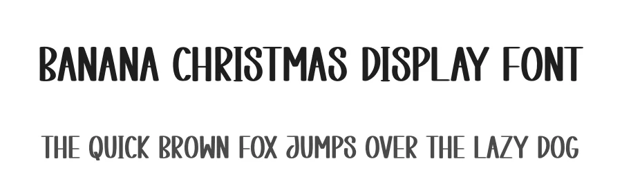 Banana Christmas Display Font by creativeletter — Display Font