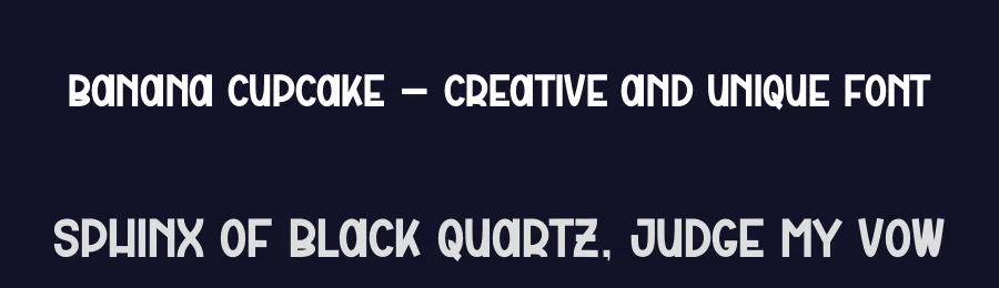 Banana Cupcake – Creative And Unique Font by andikastudio — Display Font — thumbnail 2