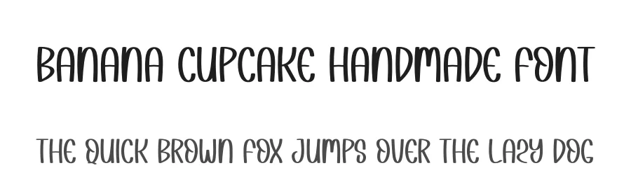 Banana Cupcake Handmade Font by creativeletter — Display Font