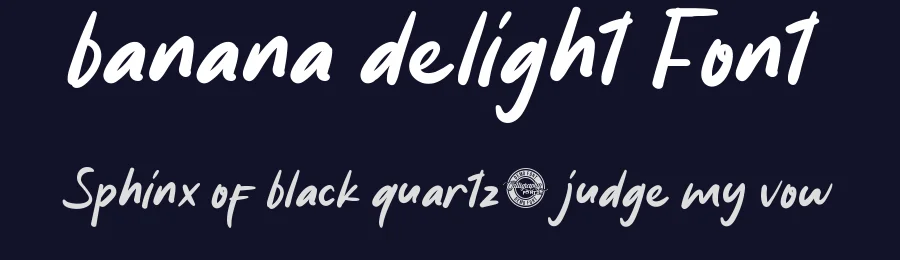 Banana Delight Font by CalligraphyFonts.net — Display Font — thumbnail 2