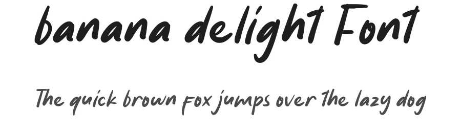 Banana Delight Font by CalligraphyFonts.net — Display Font