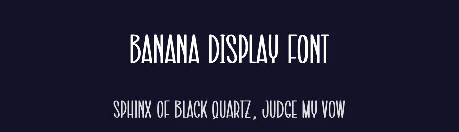 Banana Display Font by creativeletter — Display Font — thumbnail 2