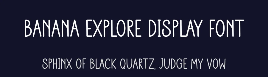 Banana Explore Display Font by inermediaSTUDIO — Display Font — thumbnail 2