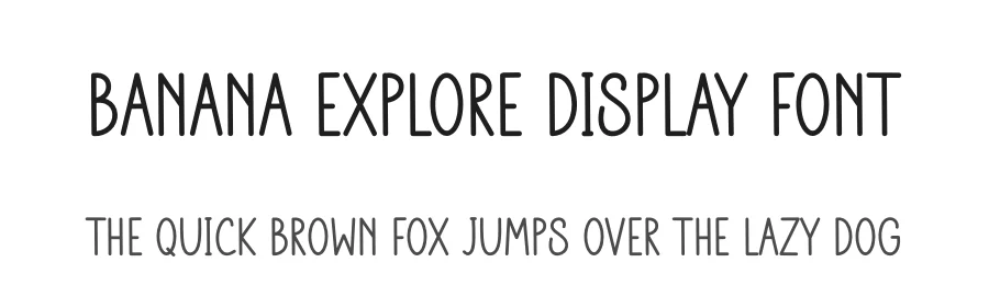 Banana Explore Display Font by inermediaSTUDIO — Display Font
