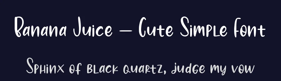 Banana Juice – Cute Simple Font by Almarkha Type — Decorative Font — thumbnail 2
