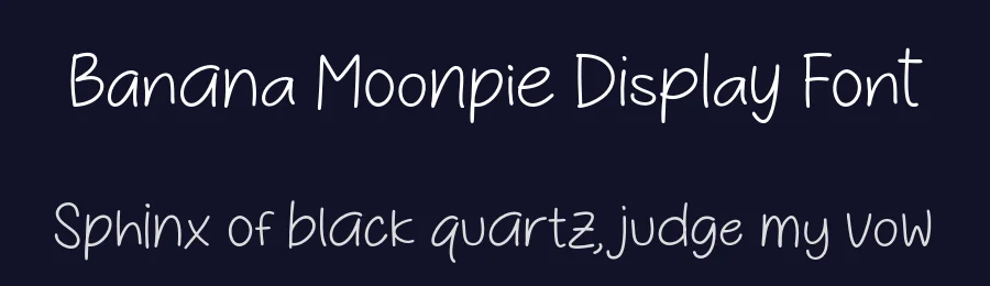 Banana Moonpie Display Font by letterhanna — Script Handwritten Font — thumbnail 2