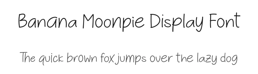 Banana Moonpie Display Font by letterhanna — Script Handwritten Font