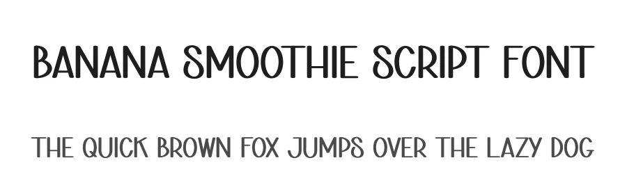 Banana Smoothie Script Font by creativeletter — Script Handwritten Font