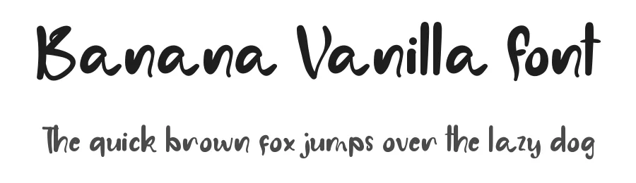 Banana Vanilla Font by CalligraphyFonts.net — Script Handwritten Font