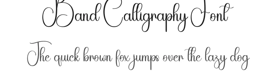 Band Calligraphy Font by creativeletter — Script Handwritten Font