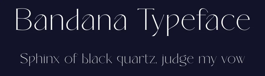 Bandana Typeface by SURATMI — Serif Font — thumbnail 2